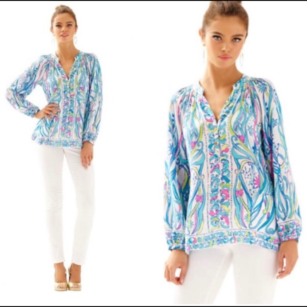 Lilly Pulitzer Elsa Silk Top